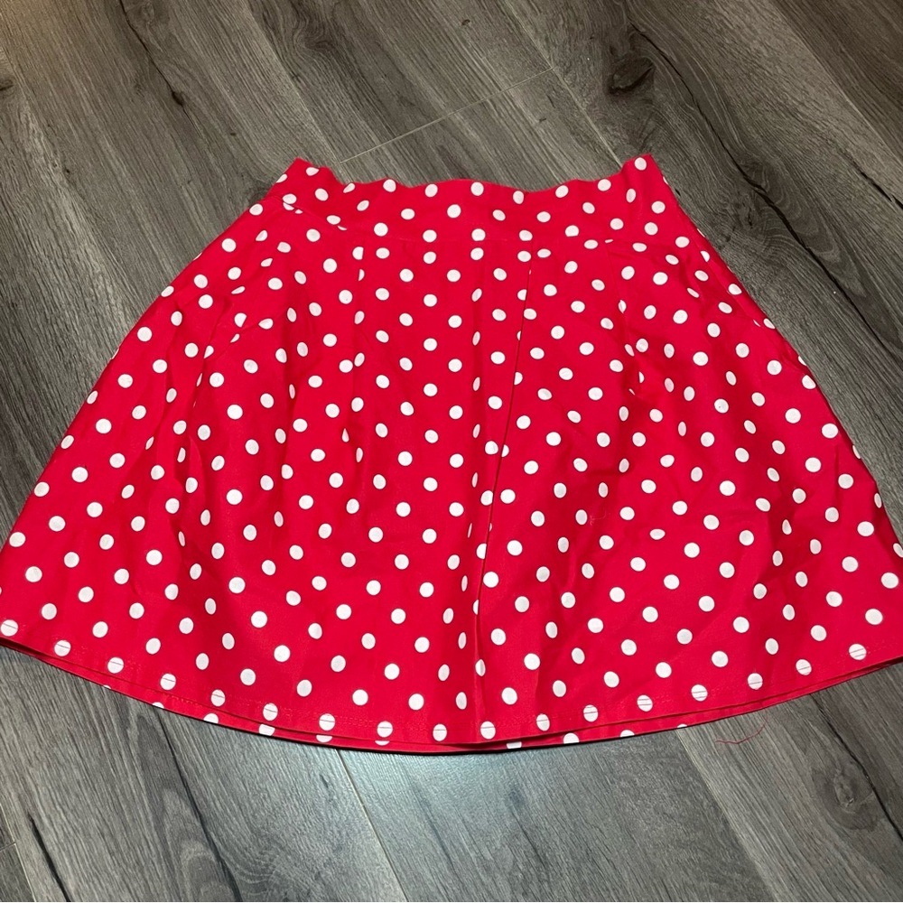 Windsor Red Polka Dot Mini Skirt